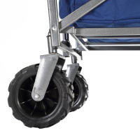 AREBOS Carro de Mano Plegable - carga 100 kg - Carrito Playa - con Barra telescópica para Empujar - Ruedas giratorias de 360° - details 6