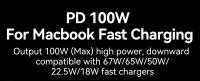 Cable USB C a Tipo C Flexible 100W PD Con LED Para Carga Rápida Y Datos Rocoren Compatible Con iPhone 16 15 pro Max MacBook Xiaomi - details 5