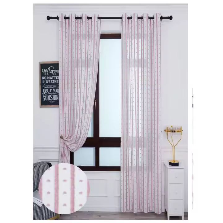 Cortina lisa visillo clásico y Modernas para Ventanas de Salón Dormitorio Oficina, 100% Poliéster ,140x260cm precio ( 1 piezas) - 1