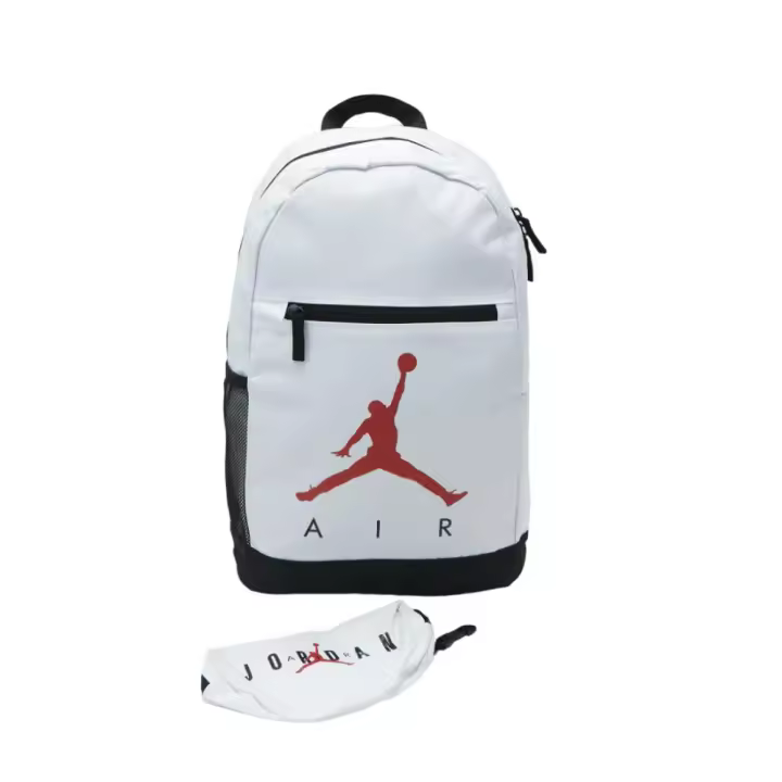 Mochila Jordan Jan Air School Blanco Backpack 9B0503-001 - 1