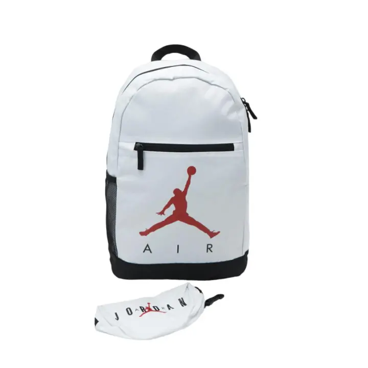 Mochila Jordan Jan Air School Blanco Backpack 9B0503-001 - 1
