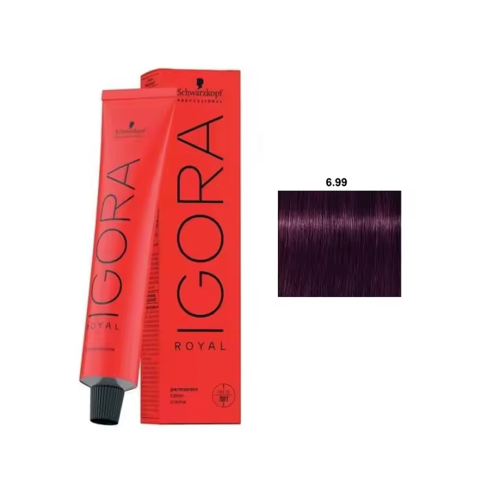Tinte Igora Royal / Schwarzkopf - 6.99 Rubio Oscuro Violeta Intenso - 1