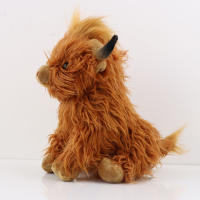 Muñeco De Peluche De 25cm De Vaca Highland Simulación Juguete Suave Para Niños Regalo Decoración De Habitación Regalo Para Bebés - details 7