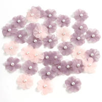 10/30/50Pcs Flores Artificiales Rosa Para DIY Vestido De Novia Decoración De Casa Boda Cumpleaños Regalo De Pasteles Accesorios - details 6