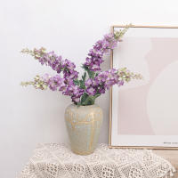 Rama De Flores Artificiales Hyacinthus Delphinium 75CM Larga Para Decoración De Hogar Sala De Estar Vaso Arreglo Floral Decoración De Boda - details 5
