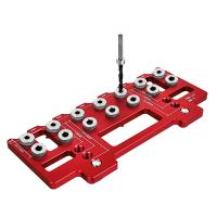 Kit De Juego De Herramientas Para Agujeros Rectos Y Bolsillo En Aluminio Locator De Agujeros De Punzón De Arco Iris Guía De Perforación Para Estante Juego De Herramientas De Carpintería DIY - details 11
