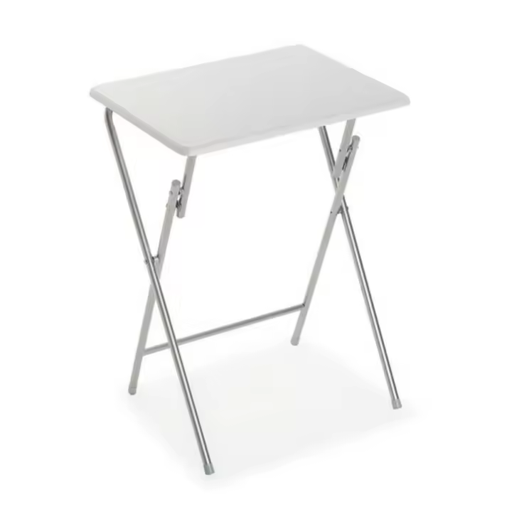 Mesa Plegable Versa Blanco Metal Madera MDF (37,5 x 65,5 x 47,5 cm) - 1