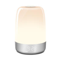 Nuevo despertador con luz que simula el amanecer natural, despertador, lámpara de noche LED con atmósfera colorida, luz nocturna - details 0