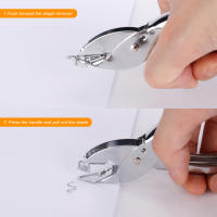 Retirador De Tachuelas Eagle Mini Portátil Para Escuela Oficina Hogar Herramienta De Metal Para Desenfrenar Tachuelas Y Papel - details 2