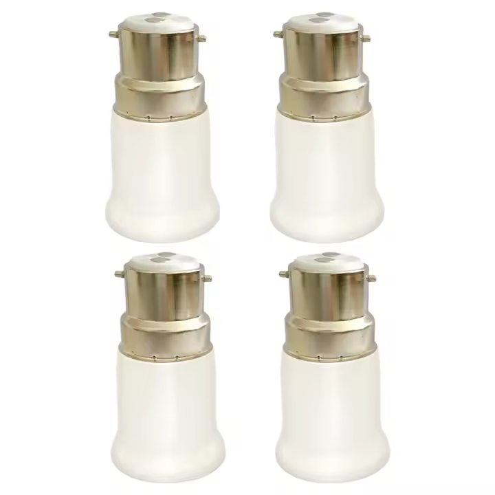 Adaptador De Bombilla B22 a E27 Sin Soldar 1/4/10 Piezas Soporte De Lámpara Convertidor De Sockets Extensión Para Bombillas - 1