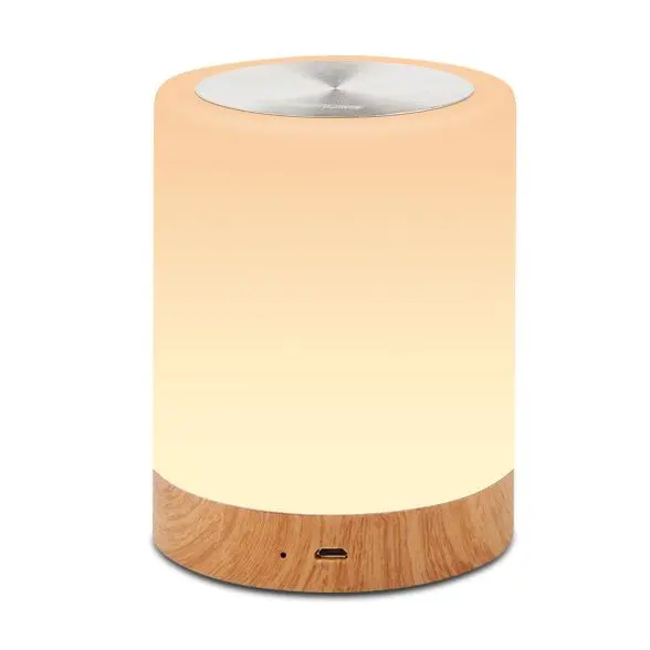 1800mAh Recargable Lámpara LED de Mesa con USB, Temporizador, Control Tacto y Remoto, 13 Colores de Luz Regulable, Lámpara Noche Eléctrica Colgante - 1