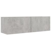 vidaXL Set muebles de salón TV 4 pzas madera ingeniería gris hormigón - details 4