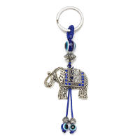 Llavero De Ojo De Suerte Con Mano De Fatima Y Mariposa Azul Para Coche Llavero Turco Con Ojo Maligno Para Hombres Y Mujeres Joyería EY138 - details 13