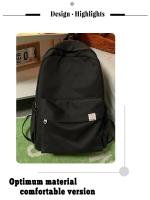 Mochila Suave Para Hermana Color Sólido Gran Capacidad Estudiante Escuela 2022 Invierno Mochila Universitaria De Estilo INS Para Estudiantes De Colegio - details 8