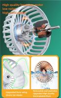 Ventilador de mano, ventilador Eléctrico portátil, badería recargable USB, Tiempo de trabajo de 3,5 a 10 horas, plegable a 90 ° - details 3