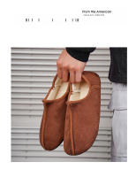 Zapatillas De Invierno MAEDEF Para Hombres Y Mujeres Ligeras Y Cálidas Con Plush Para Dormitorio Zapatos De Tela De Algodón Ajuste True to Size Material De Suela De Goma - details 15