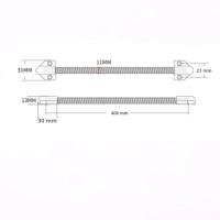 Protector De Cable De Acceso Controlado Anti- Pinza Para Puertas Y Ventanas Montaje Externo Acero Inoxidable 180 Grados - details 8