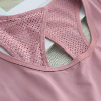 Camiseta Deportiva De Verano Para Mujer Secado Rápido Malla Sin Espalda Casual Versátil Para Yoga Fitness Running - details 9