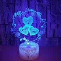 Lámpara De Noche 3D Nighdn 'I LOVE YOU' Regalo De San Valentín Para Novios Luz LED Colorida Decoración De Habitación Romántica Forma De Corazón - details 7