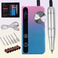 Nueva Máquina De Uñas Eléctrica Recargable 45000RPM Bajo Ruido Para Pintura De Uñas Gel Herramienta De Manicura Para Salón V7 - details 2