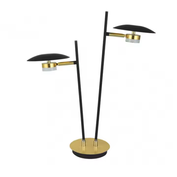 FABRILAMP FAB 153672016 | Sobremesa Ciudad Del Cabo 2l 12w 4000k Negro/oro 52x32x15 Cm 1080 Lm Dirigible Y Orientable - 1