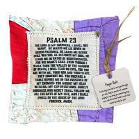 Pray Quilt Con Cruz Interior Hecho a Mano Colchón Colorido Regalo Para Ti Amigo Familia Sostenedor De Sueños Estilo Clásico - details 14
