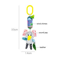 Juguetes Sensoriales Para Bebés Con Mordedor Suave De Peluche En Forma De Animal Con Campanas Y Rattles Para Desarrollo Infantil Regalos Para Recién Nacidos - details 1