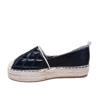 Zapato planos Mujer, Alpargata Negras, Marrón, Suela esparto, plataforma cómodas, Moda Joven Casual , Primavera Verano 2024 - details 2
