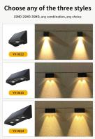 Luz Solar Exterior IP54 Impermeable Bombilla LED Automática Para Iluminación Nocturna Jardín Patio O Balcón Luz De Pared Contemporánea Solar Powered - details 7