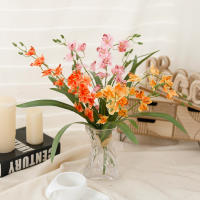 Orquídea Vainilla Y Freesia Artificiales Para Decoración De Hogar Boda Valentine's Day Fiesta Garden Vaso Decoración Estilo Floral Silken - details 2