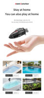 Mini Barco RC De Mano 2.4G Control Remoto Resistente Al Agua Para Niños Juegos De Agua Eléctricos Regalo Para Chicos Tamaño Compacto - details 2
