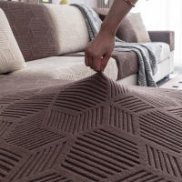 Cubierta De Sofá Universal Elástica En Tela De Poliéster Con Técnica De Tejido Jacquard Para Sala De Estar Cuatro Estaciones Amigable Con Animales Domésticos - details 3