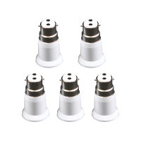 Adaptador Duradero De 5 Piezas B22 a E27 Accesorios De Iluminación Extensor Soporte Base De Lámpara Bayonet Para Bombilla a Tornillo - details 0