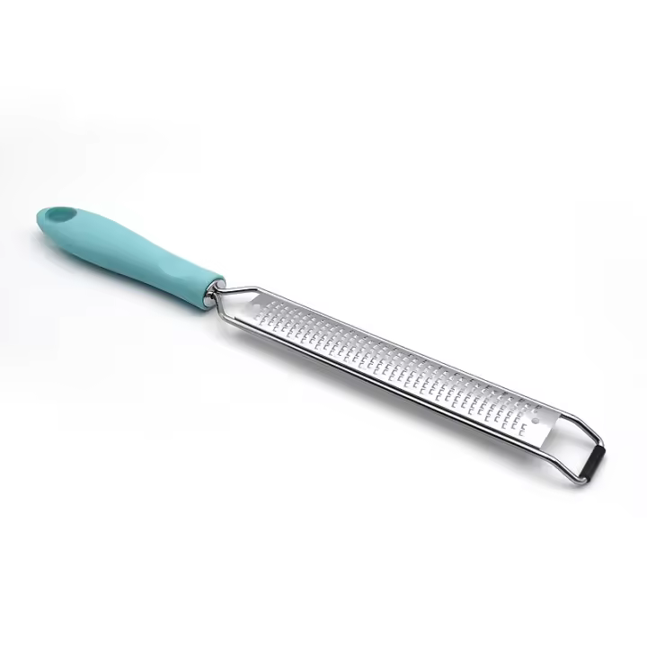 Rallador de queso, jengibre, limón, acero inoxidable, con funda protectora. - 1