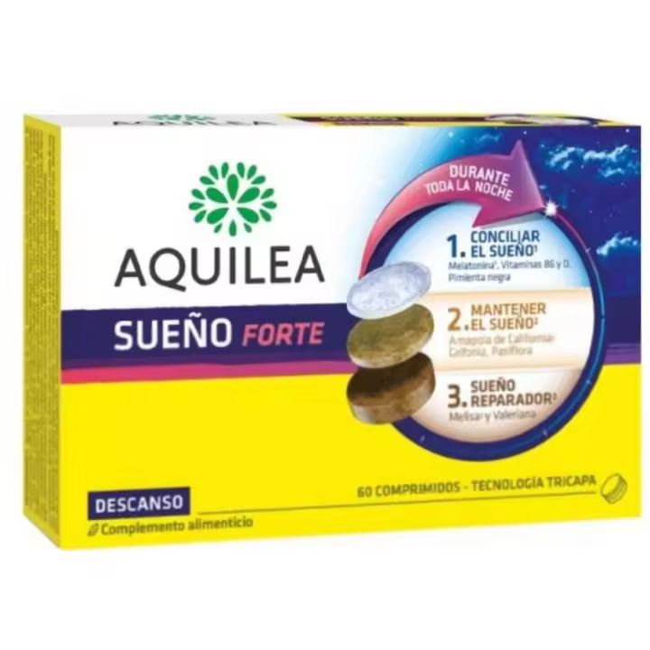 AQUILEA SUEÑO FORTE 60 COMPRIMIDOS TECNOLOGIA TRICAPA - 1