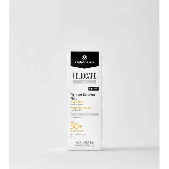 Heliocare 360 Pigment Fluido 50 Ml - Protector Solar Facial FPS 50 - Prevenir y Corregir Hiperpigmentaciones - Tono de Piel Unificado - 1