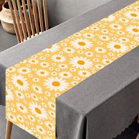 Corredor De Mesa En Forma De Margarita Para Fiesta De Cumpleaños Decoraciones Para Cocina Y Comedor Cubiertas De Tela Para Niñas Fiesta De Baño De Bebé - details 2