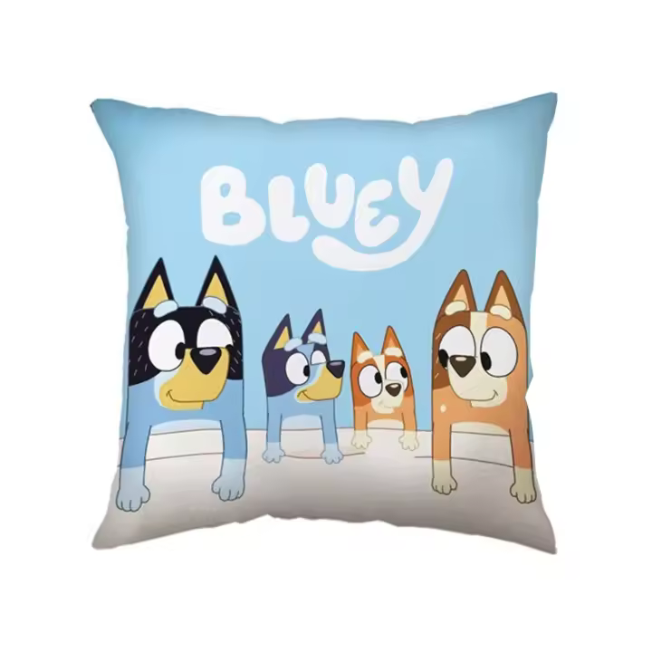 10XDIEZ Cojín infantil bluey - Cojines decorativos y cómodos, perfectos para añadir confort y estilo a tu hogar - 1