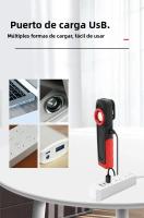 Luz De Trabajo COB Para Automóviles Con Adhesión Magnética Fuerte Y Soporte De Ajuste Para Mantenimiento De Emergencia Luz De Banda De Trabajo Tipo Combo Potencia 10W Color Temperatura 6500K - details 7