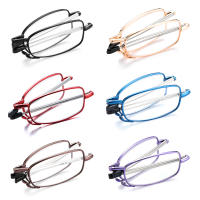 Gafas De Lectura Plegables Para Hombres Y Mujeres Con Pies Telescópicos Y Marco De Metal Estilo Rotativo Gafas De Presbicia Moda - details 6