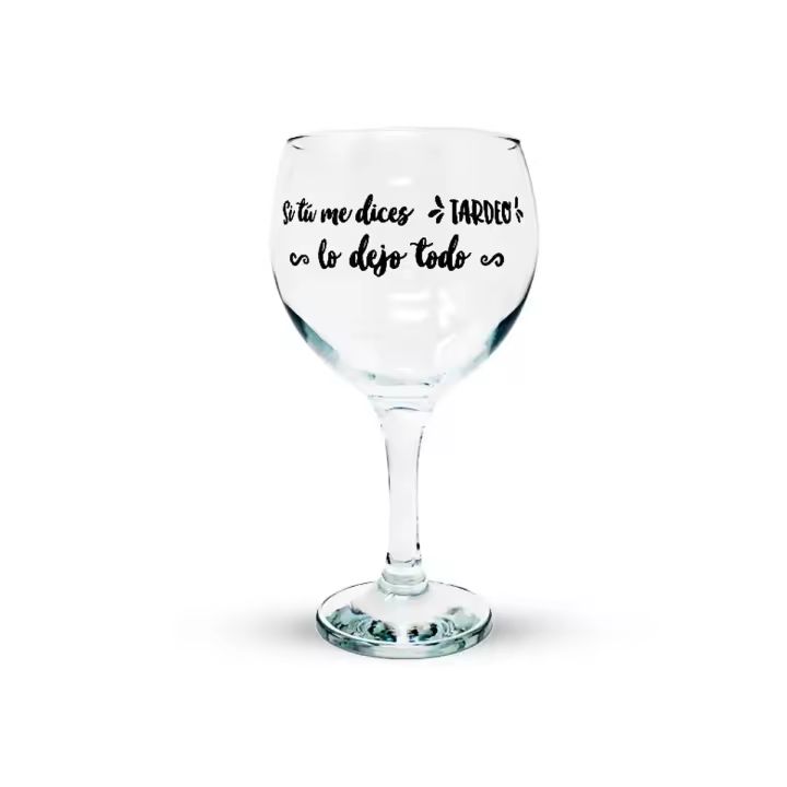 Inmaculada Romero Copa Balón Cocktail Cristal 64.5 Cl. SI TÚ ME DICES TARDEO LO DEJO TODO - 1
