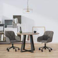 vidaXL Sillas de comedor giratorias 2 uds terciopelo en color Azul/Gris oscuro/Marrón y más | cómodas modernas ergonómicas para comedor cocina salón hogar - details 1