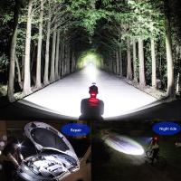 Linterna Frontal LED Potente Con Zoom Telescópico Recargable Impermeable Para Pesca Y Camping Luz De Cara Portátil - details 6