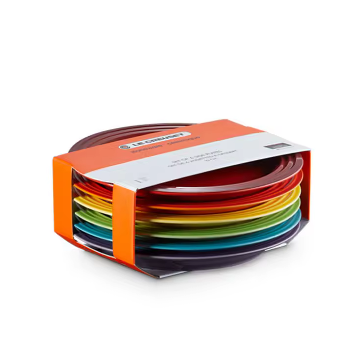 Set 6 platos Arcoiris Le Creuset - 1