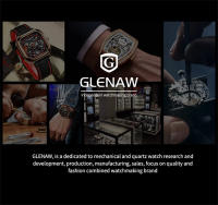 Reloj Mecánico Para Hombre GLENAW 2024 Resistente Al Agua Luminoso Acero Inoxidable Con Fecha Calibre Automático Skeleton Fashion - details 10