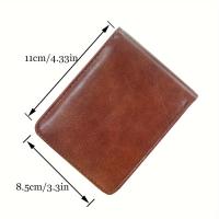 Cartera Clásica De Cuero PU Para Hombre Bifold Con Portatarjetas Y Monedero Estuche De Dinero Y Bolsillo Para Monedas - details 0