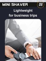 Afeitadora Eléctrica Portátil Para Viajes Mini Cuchilla Inalámbrica Desmontable Afeitadora De Barba Y Cuerpo Para Hombre - details 7