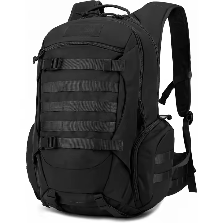 Mochila táctica de senderismo y rutas de montaña de 35 litros Prowalk , para excursiones de montañismo con sistema molle, EDC, con ajustes de pecho y cintura, unisex, versátil y impermeable muy confortable de llevar en tus aventuras - 1