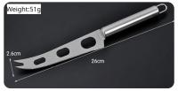 Cuchillo Para Queso Multifuncional De Acero Inoxidable Herramienta De Cocina Para Pizza Mantequilla Fideos Corte Circular Mango Circular Accesorio De Cocina - details 6
