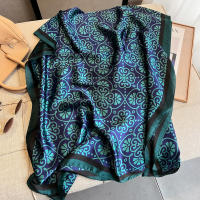 Pañuelo De Seda Lujo Para Mujer 180x90cm Esponjoso Y Suave Para Verano Bolero De Playa Estilo Bandana Fashion Para Damas - details 2